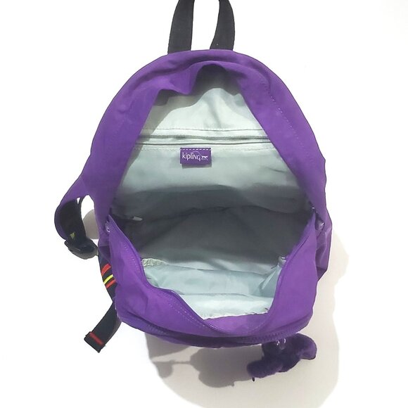 KIPLING Backpack Medium size Purple Durable Roomy adustable Shoulder Straps